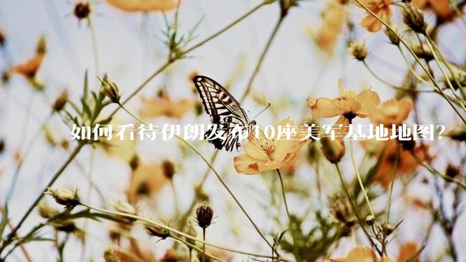 如何看待伊朗发布10座美军基地地图？